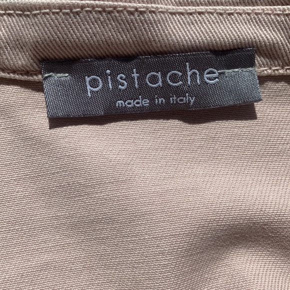 Pistache Light pink Distressed Jean Jacket - Picture 7 of 8